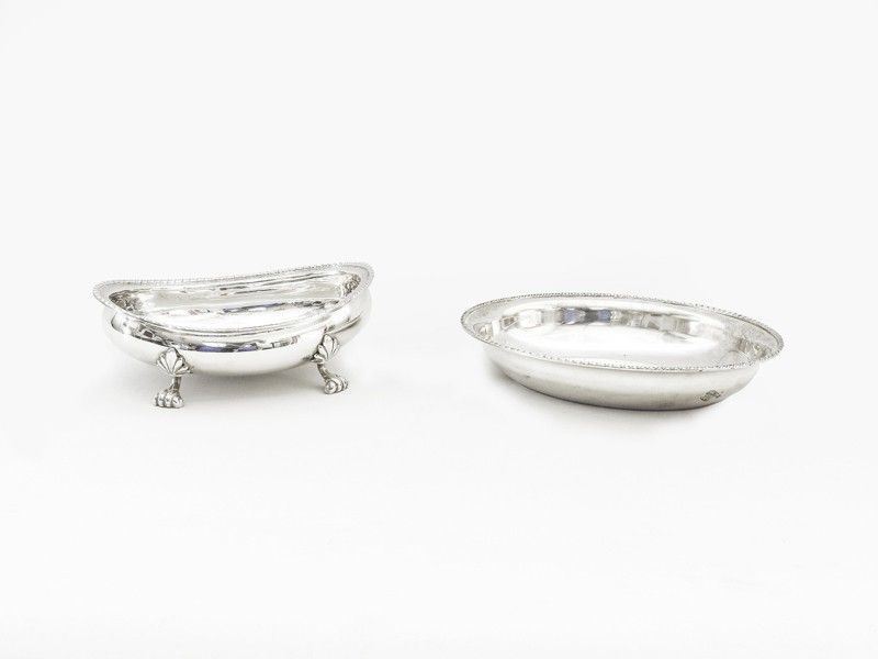 Due Vaschette Ovali in Argento