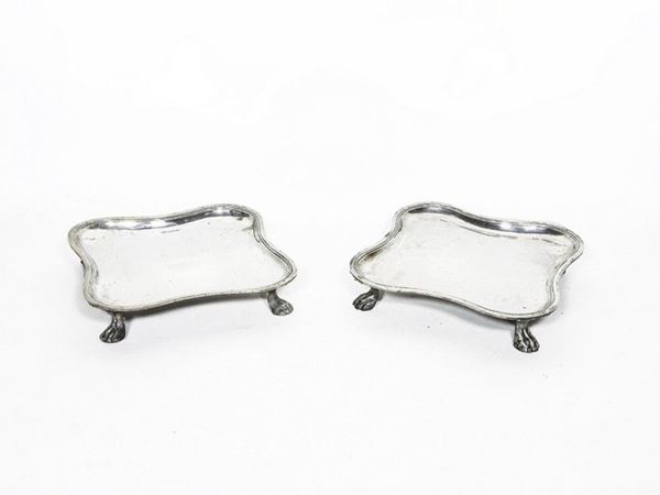 Pair of Silver Trays, States of the Church, 19th Century