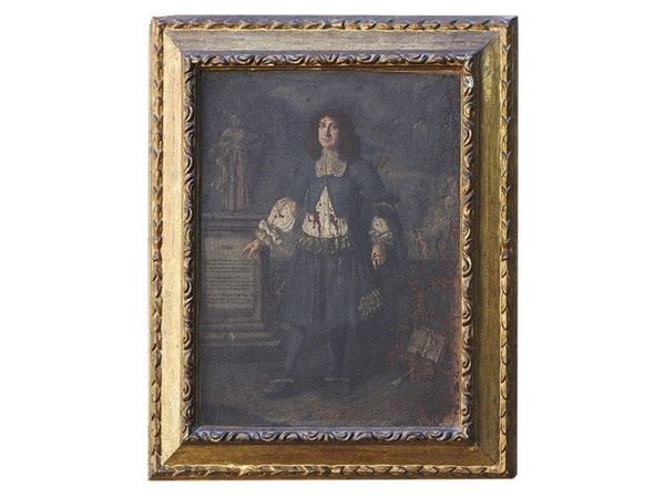 Roman Painter active in 17th Century, Portrait of a Gentleman, oil on canvas