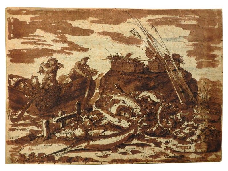 Approdo di Pescatori con il Pescato