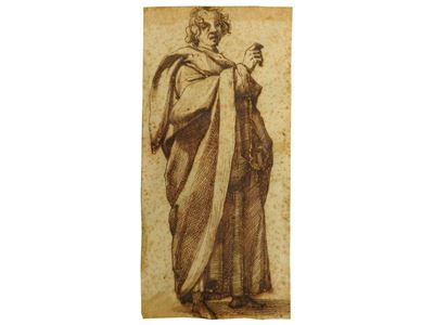 Figura Maschile Stante Panneggiata