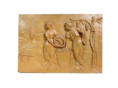 Placca in Terracotta Patinata