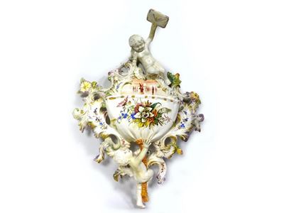 Portaposta Pensile in Maiolica Policroma