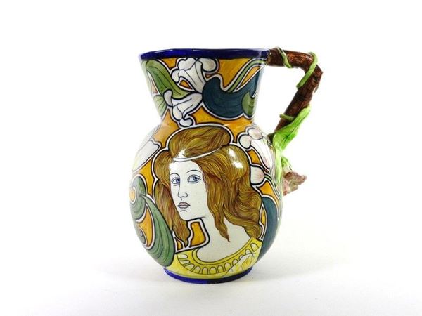 Painted Pottery Jug