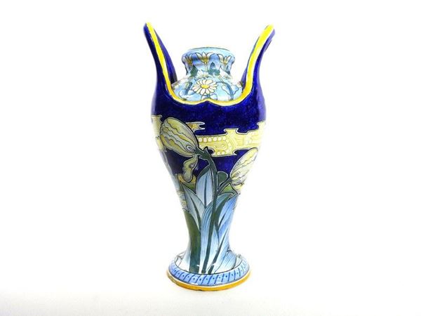 Large Painted Terracotta Vase