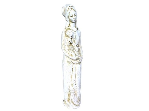 The Virgin with Child, glazed terracotta figural group