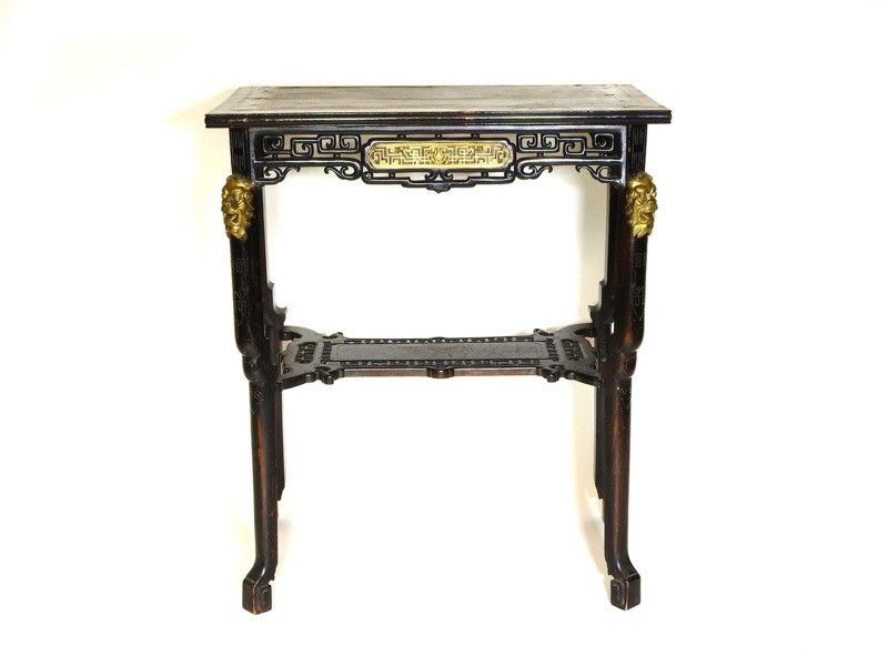 Piccola Console in Legno Ebanizzato