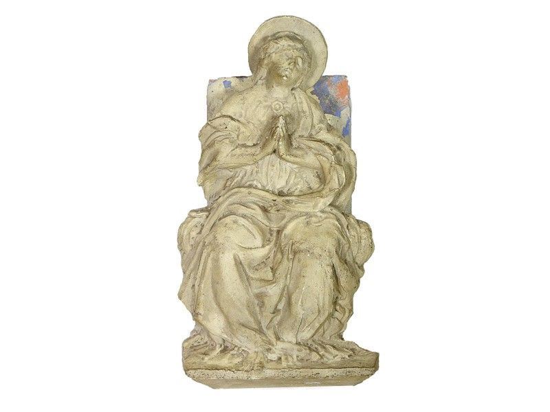 Frammento in Terracotta Smaltata