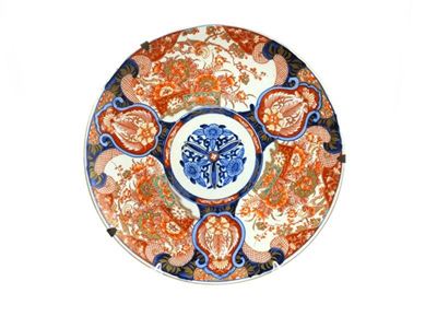 Piatto da Parata in Porcellana Imari