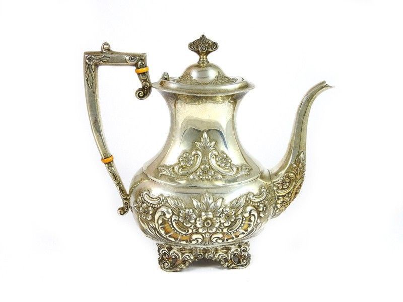 Caffettiera in Argento Sterling