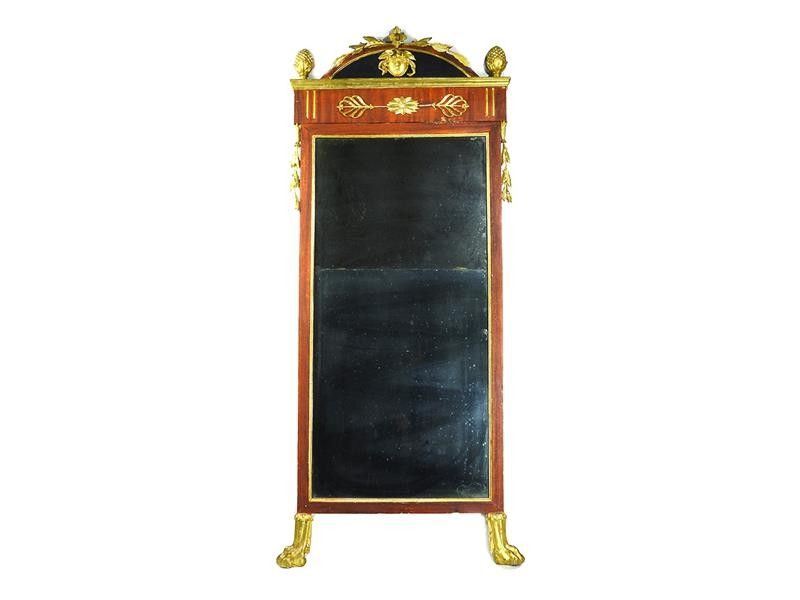 Caminiera in Legno Laccato e Dorato