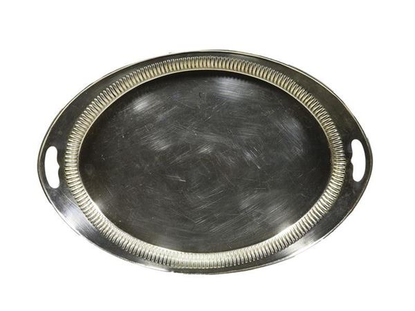 Vassoio ovale in argento sterling