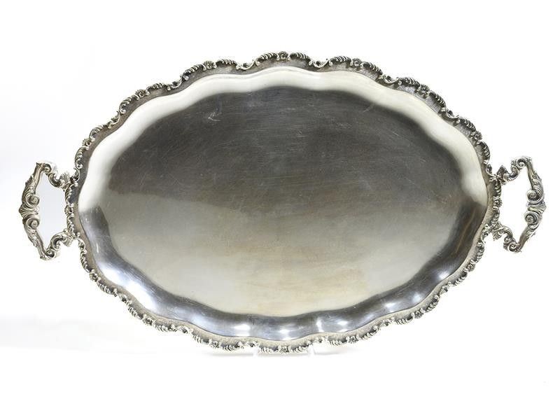 Guantiera Ovale in Argento