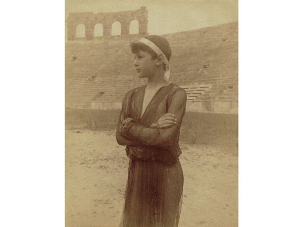 Albumen print from glass plate negative