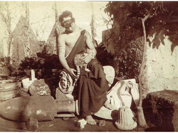 Albumen print from glass plate negative
