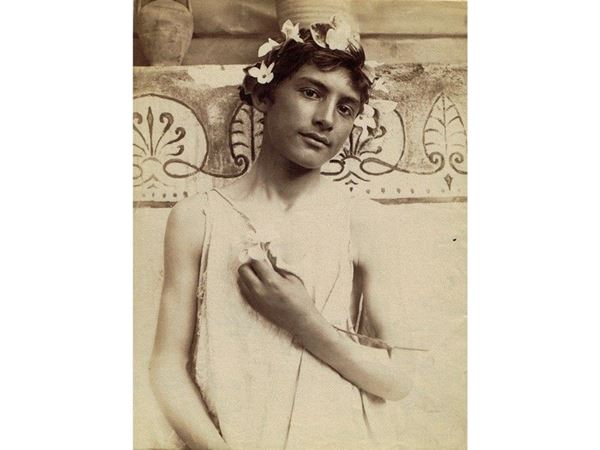 Albumen print from glass plate negative