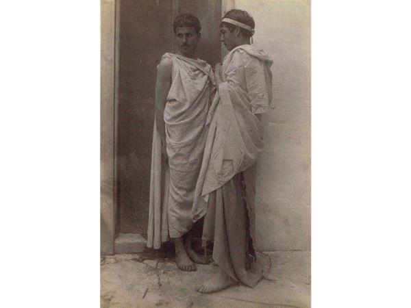 Albumen print from glass plate negative credit stamp and numbered on verso