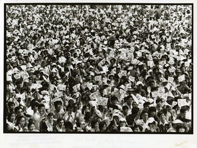 Seul Corea Manifestazione Contro la Corea del Nord 1978