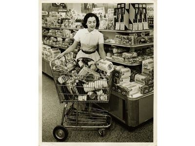 Supermarket Usa 1960 Circa