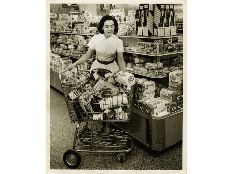 Supermarket Usa 1960 Circa