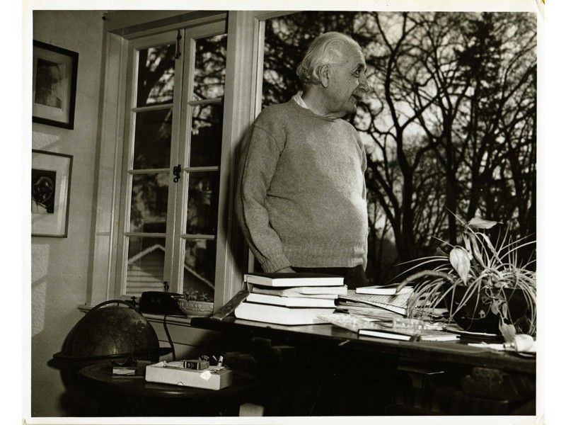 Albert Einstein in His Studio Princeton 1950 Circa