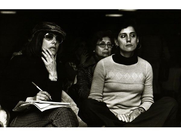 Oriana Fallaci al congresso femminista dell' MLD di Roma 1975