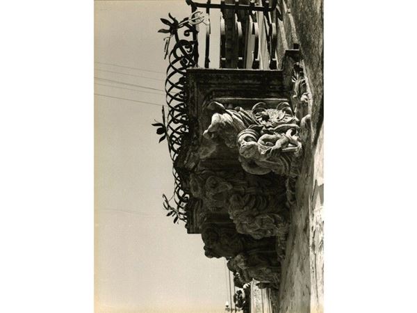 Balcone Ragusa 1960 circa