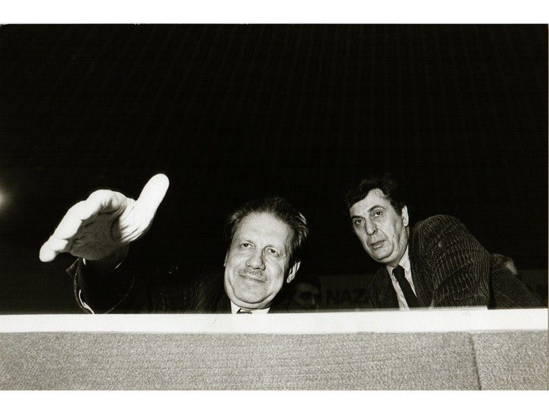 Flaminio Piccoli con Sergio Bindi 1980