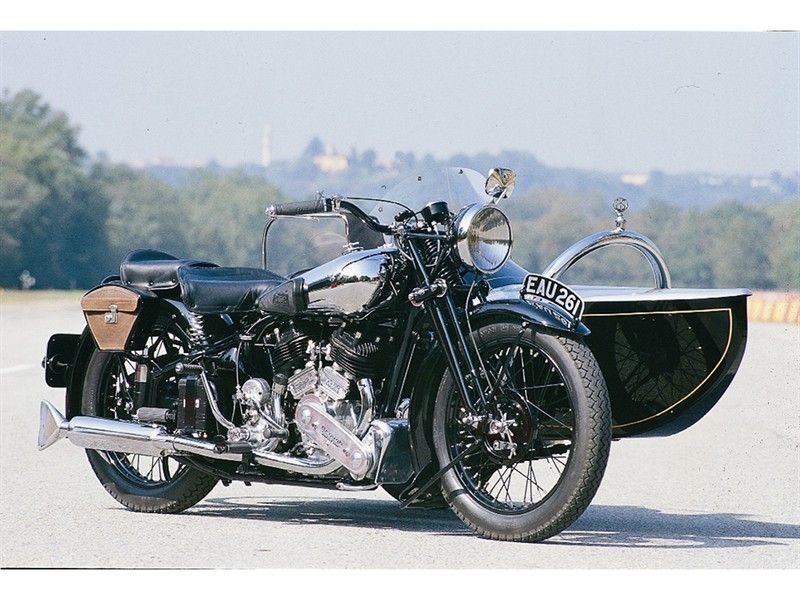 Brough Superior Ss 80 Combination Deluxe, con Sidecar Petrol Tube, 1939