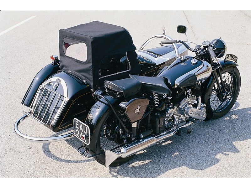 Brough Superior Ss 80 Combination Deluxe, con Sidecar Petrol Tube, 1939