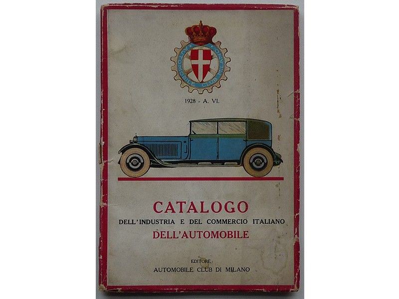Catalogo Dell'industria e del Commercio Italiano Dell'automobile a.C.