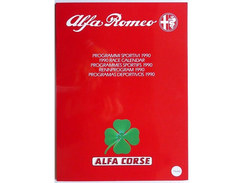 Alfa Romeo Â€“ Alfa Corse Programmi Sportivi 1990