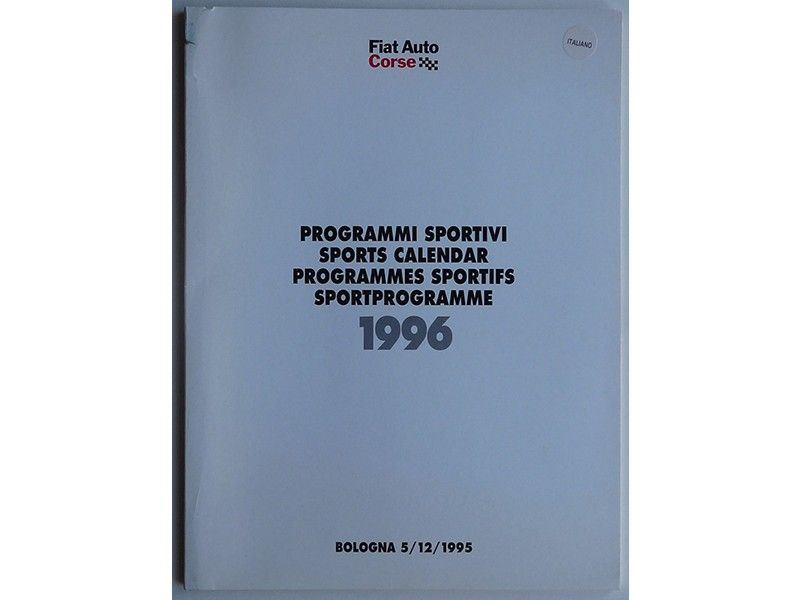 Fiat Auto Corse Programmi Sportivi 1996