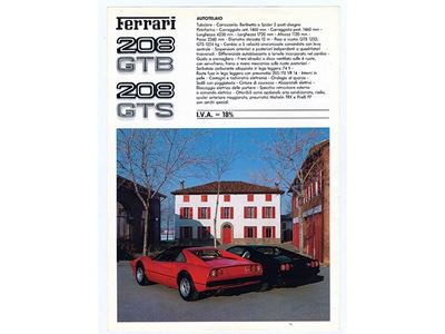 Ferrari 208 Gtb Â€“ 208 Gts