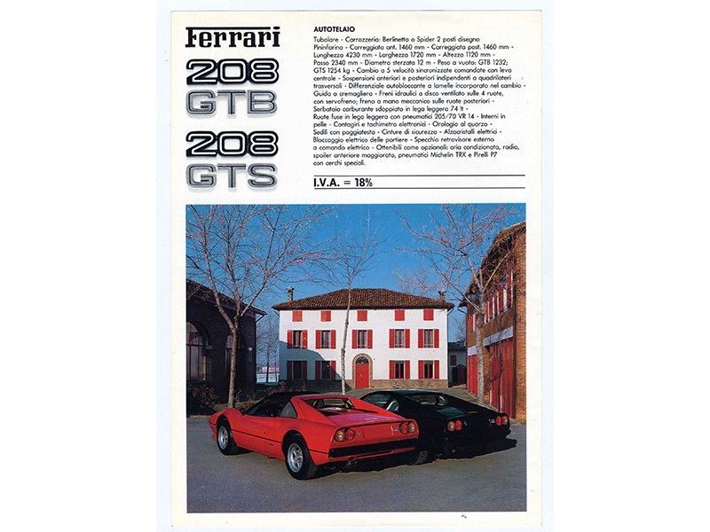 Ferrari 208 Gtb Â€“ 208 Gts