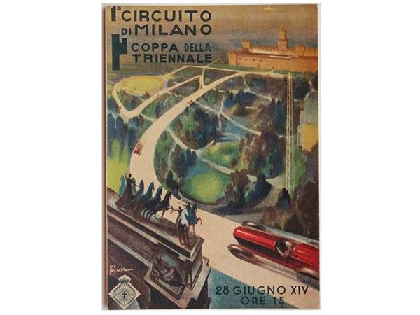 1st CIRCUITO DI MILANO, COPPA DELLA TRIENNALE, 1936.