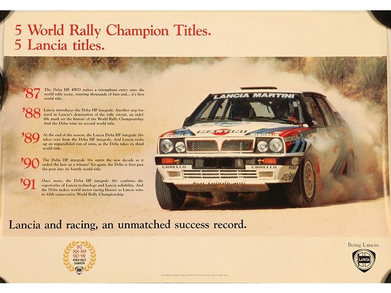 Lancia Five World Rally Champion Titles