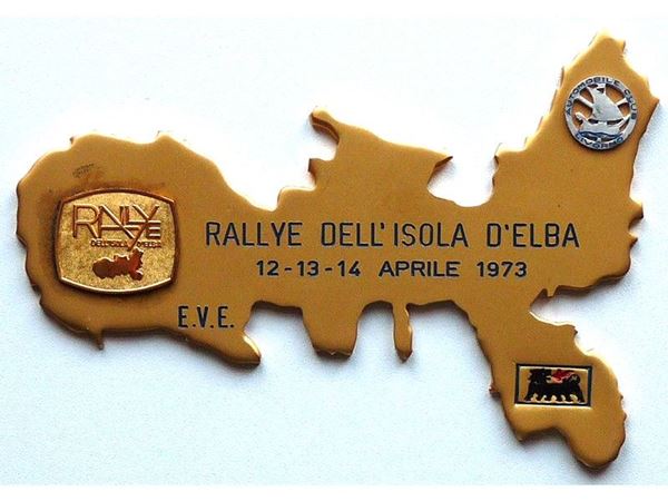 6th  RALLYE DELL'ELBA badge, 1973