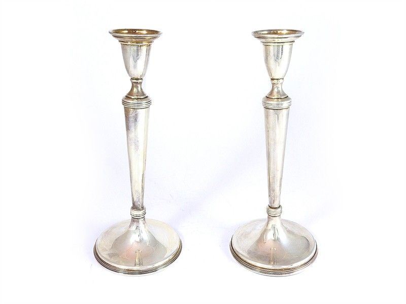 Coppia di Candelieri in Argento