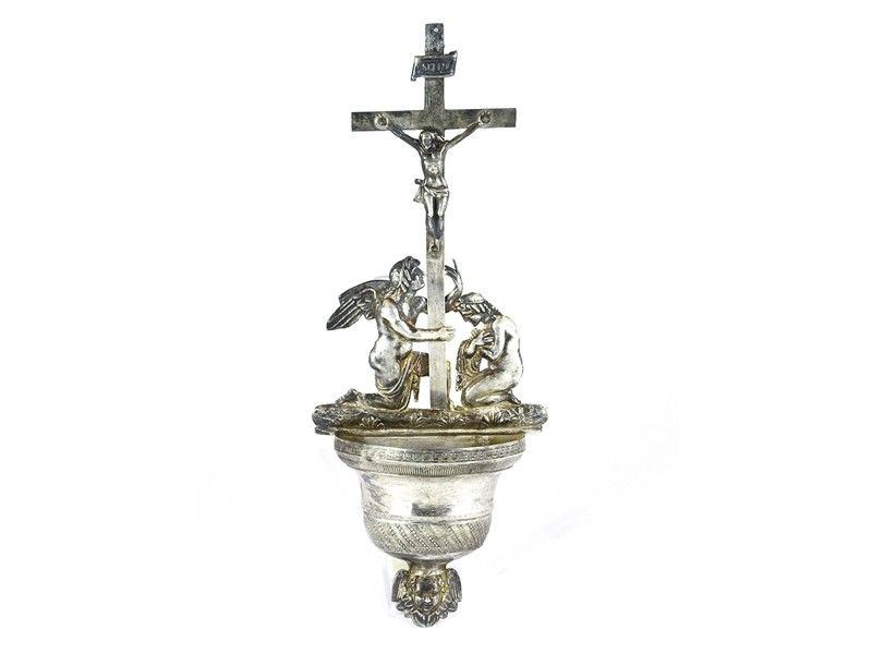 Acquasantiera Pensile in Argento