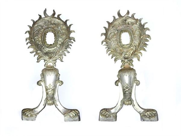 Pair of Silver Covers for Reliquaries