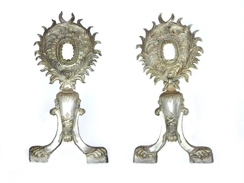 Coppia di Copri Reliquari in Argento