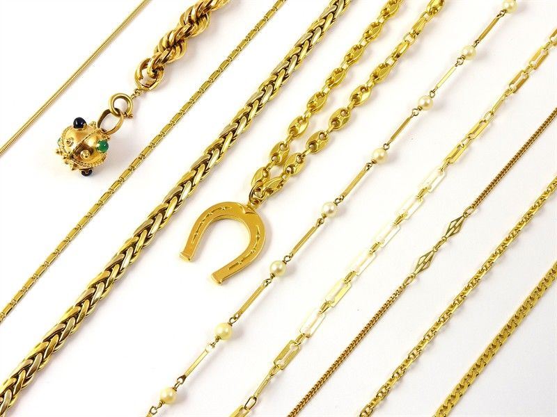 Lotto di Monili in Oro Giallo