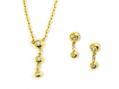 Parure in Oro Giallo e Diamanti