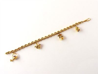 Bracciale in Oro Giallo e Pietre Colorate