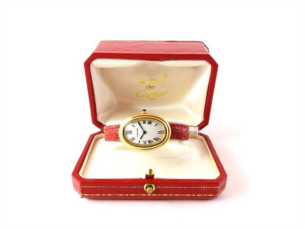 Cartier yellow gold manual lady's wristwatch