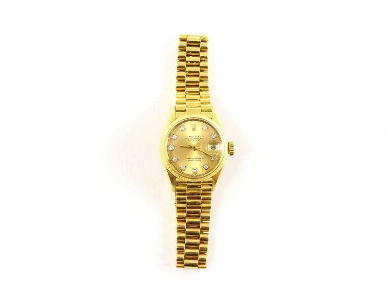 Orologio da Polso per Donna in Oro Giallo e Diamanti