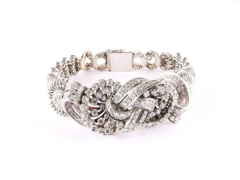 Bracciale in Platino e Diamanti
