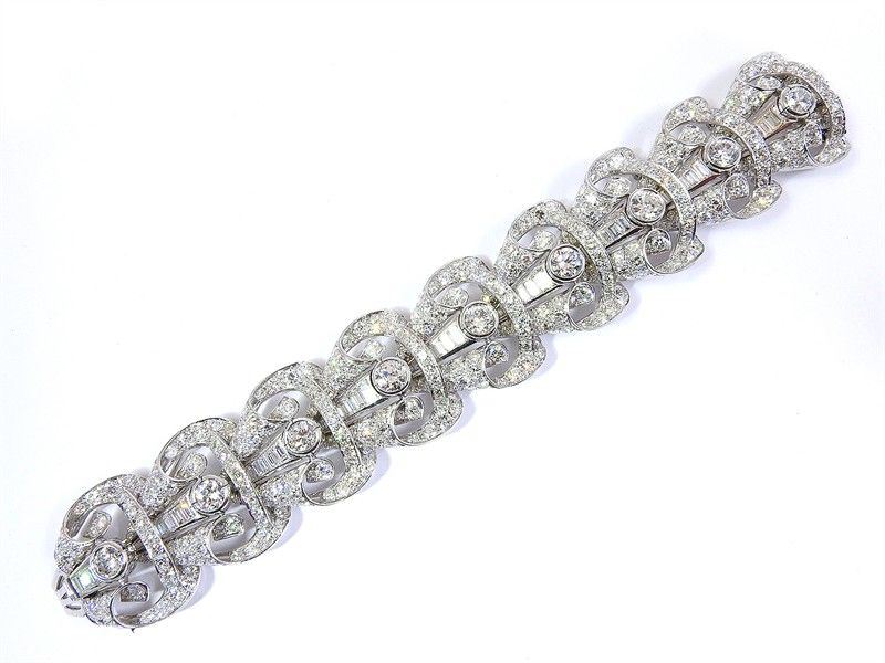 Bracciale in Platino e Diamanti