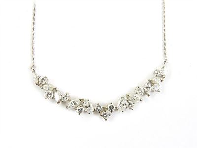 Girocollo in Oro Bianco e Diamanti